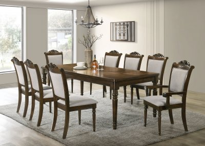 Willowbrook Dining Set 5Pc 108111 Chestnut by Coaster w/Options