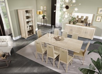 Dover Dining Table in Beige by ESF w/Options [EFDS-Dover Beige]