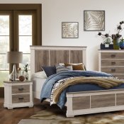 Arcadia 5Pc Bedroom Set 1677 in White & Gray by Homelegance