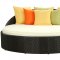 Mystique Outdoor Patio Daybed Espresso/White by Modway