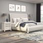 Cassie Bedroom Set in White & Silver by Global w/Options