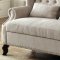 Alcacer Accent Loveseat Bench CM-BN6223 in Beige Fabric