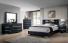 Malte 5Pc Bedroom Set CM7049BK in Black & Silver w/Options