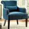 Agalva Accent Chair CM-AC6113TL 2Pc Set in Dark Teal