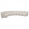 Charlotte Sectional Sofa 8Pc 551300 Ivory Fabic Coaster