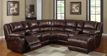 Viewers 9818 Sectional Sofa - Homelegance - Polished Microfiber [HESS-9818 Viewers]