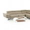 Aria Sectional Sofa in Grey Full Leather by VIG