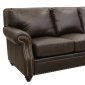 Mason Sofa & Loveseat Set in Arabica Finish by Luke Leather