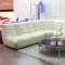 B240B Ivory Leather Contemporary 3PC Sectional Sofa by VIG