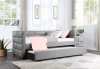 Ebbo Daybed BD00955 in Gray Fabric by Acme w/Trundle