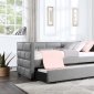 Ebbo Daybed BD00955 in Gray Fabric by Acme w/Trundle