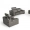 Evergreen Sofa Set 3Pc in Dark Grey Full Leather by VIG