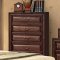 B2750 Bedroom in Cherry w/6 Drawer Bed & Optional Casegoods