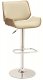 130503 Adjastable Bar Stool Set of 2 in Ecru/Walnut by Coaster