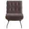 Aloma Accent Chair Set of 2 907503 Dark Brown Velvet by Coaster