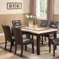 Faux Marble Finish Top Modern Dining Table w/Options