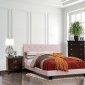 Velen 4Pc Bedroom Set CM7949PK in Blush Pink Flannelette