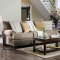 Augustina Sofa SM5164 in Light Brown Woven Fabric w/Options