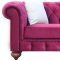 Chester Sofa in Burgundy Fabric by Casamode w/Options