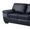 U7230 Sofa in Black & Grey Bonded Leather by Global w/Options