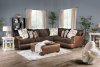 Gellhorn Sectional Sofa SM5202BR in Brown w/Options