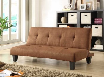 Albert 4806MBR Lounger Sofa Bed by Homelegance in Brown [HESB-4806MBR Albert]