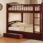 CM-BK600CH California I Twin/Twin Bunk Bed in Cherry