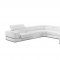 Pella Sectional Sofa 5106 in White Leather by VIG