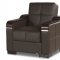 Uptown Sofa Bed in Brown PU by Casamode w/Options