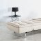 Dublexo Sofa Bed in Gray by Innovation w/Arms & Steel Legs