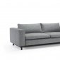 Magni Sofa Lounger in Twist Granite Fabric by Innovation