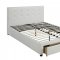 F9314 Bedroom Set by Boss w/ White Faux Leather Upholstered Bed