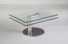 8049 Motion Cocktail Table by Chintaly w/Glass Top