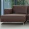 Dana Sectional Sofa in Chocolate Leather by Whiteline Imports