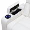 U8311 Power Motion Sofa in White Leather Gel by Global w/Options