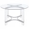 Keeling Dining Set 5Pc 108501 Clear & Chrome by Coaster