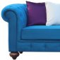 Chester Sofa in Blue Fabric by Casamode w/Options