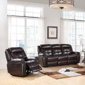 Anita Power Motion Sofa 54160 in Espresso Leather Match by Acme