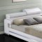 20680 Layla Upholstered Bed White Leatherette w/Options by Acme