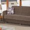 Colorado Sofa Bed & Loveseat Set Light Brown Fabric