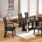 Dark Wenge High Gloss Finish Contemporary Dining Room