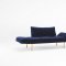 Zeal Deluxe Daybed in Dark Blue Velvet w/Brass Leg by Innovation