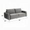 Wenona Sofa & Loveseat LV01710 in Gray Velvet by Acme w/Options