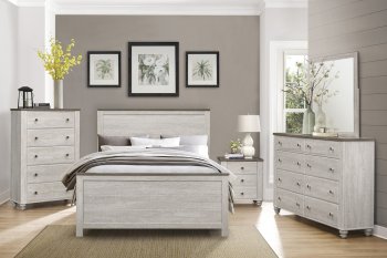 Nashville Bedroom Set 5Pc 1903 in Antique White by Homelegance [HEBS-1903-Nashville]