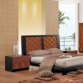 6 Piece Two-Tone Modern Bedroom Set