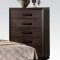 21490 Ishaan Bedroom 5Pc Set in Dark Merlot by Acme w/Options