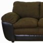 Java Fabric and Vinyl Modern Sofa & Loveseat Set w/Options