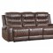 Putnam Recliner Sofa 9405BR in Brown Fabric by Homelegance