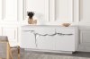 Stream Buffet in White w/Silver Accent by Modern Art