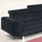 Holt Sectional Sofa CM6824 in Black Bella Fabric